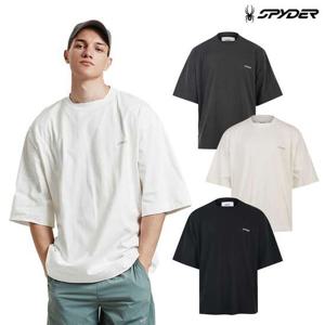 [스파이더] 남성 THE H 오버핏 반팔 티셔츠 SPJMCNRS331M