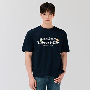 공용 캐릭터 그래픽 반팔 티셔츠-DCRU5845E04