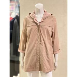 벨리시앙 세이브존01 니트 후드 코튼 배색  트렌치 코트(2color) BY3203