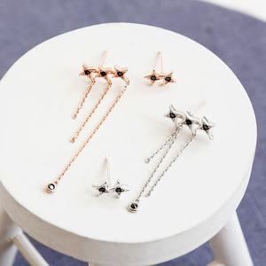 (폭스타일)(실버) 슈팅 애로우 언발 귀걸이