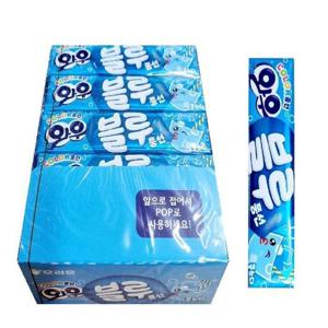오리온제과 와우껌 쿨소다맛 블루 21g 15개