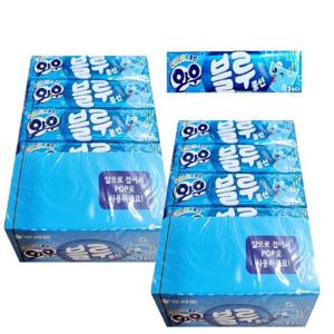 오리온제과 와우껌 쿨소다맛 블루 21g 30개(2볼)