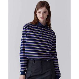 캠브리지 유니버시티 24FW 멀티 스트라이프 카라티 퍼플 CQTS4F301U3