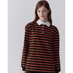 캠브리지 유니버시티 24FW 멀티 스트라이프 카라티 블랙 CQTS4F301BK