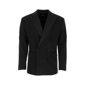 디스퀘어드 남성 블랙 Dan 울 수트 블레이저 S74BN1191S52152 900