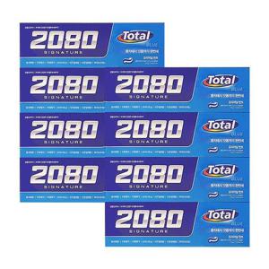 애경 2080 시그니쳐 토탈 블루치약 125g 4입 x2