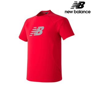 뉴발란스 NBNE82A733-RD 폴리 빅로고 남녀공용 반팔티 티셔츠