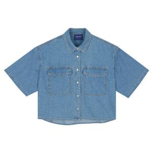 [클라이드앤]데님 반팔셔츠FOBSH741F