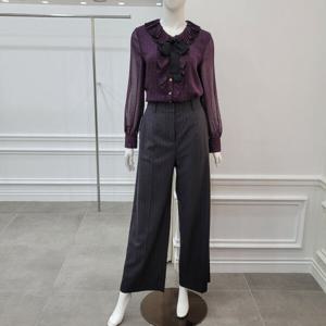 [미니멈]리본타이 프릴카라 블라우스 (MYCGWB8100WN)_IC