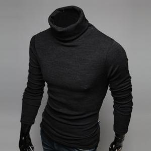 [위즈아이]남성 미르 베이직 폴라 티셔츠 폴라니트 NVI272N