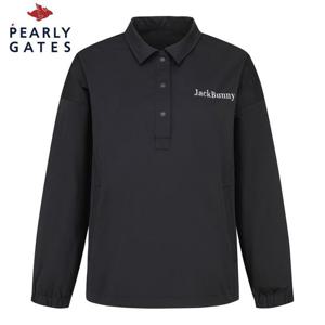 [파리게이츠] [가격 인하] 여성 잭바니 컬러 레터링 셔츠형 풀오버 바람막이