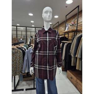 안지크 세이브존06 체크 롱 블라우스 AI3BL5140