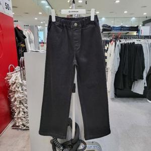 에어워크주니어 sh06 흑청 이중지 기모 세미와이드핏 데님팬츠 M248G3183A