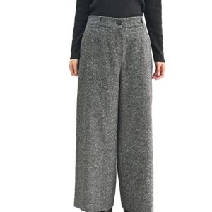 [비꼴리끄(여성)]홈스펀 뒷밴드 세미 와이드팬츠 B244WS1040