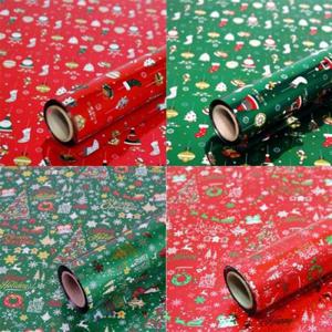 크리스마스 증착롤포장지(20M)/대