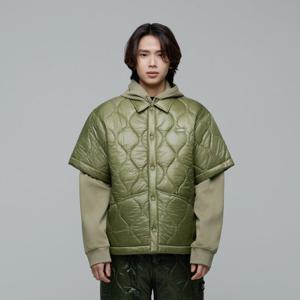 내셔널지오그래픽 N244MPD060 NRN 경량 퀼팅 반팔 셔켓 KHAKI