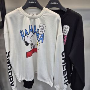 [클라이드앤]클라이드 여성 스누피 그래픽 티셔츠 FODTS975F_SC