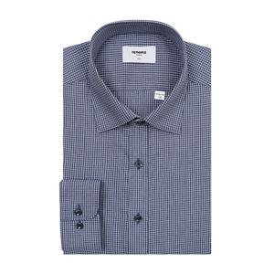 [레노마(셔츠)](슬림핏)면혼방 잔체크 긴팔셔츠RNFSL0132BU