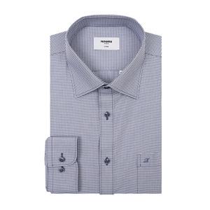 [레노마(셔츠)]신상품 미니깅엄체크 일반핏긴소매RNFSG0031BU