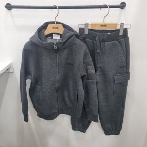 [지프키즈]기모 지프 루즈핏 후드집업세트 KP4TZU041TPU946_JK