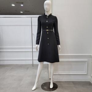 [미니멈]시스루 카라 하프넥 원피스 (MYDGWO0810BK)_IC