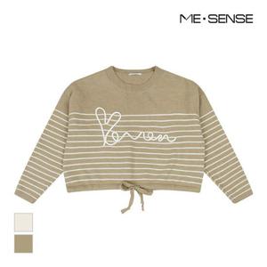 [미센스]MARIOST패턴 밑단 스트링 니트_MB2ZKNM316Z