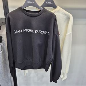 [클라이드앤]클라이드 여성 바스키아 레터링 맨투맨 FNDTS981F_S