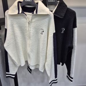 [클라이드앤]클라이드 여성 스누피 집업 스웨터 FODSW975F_SC