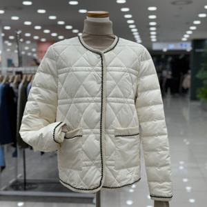 [숲]트위드라인배색  경량 구스 퀼팅다운자켓/OAADOT2A_SH