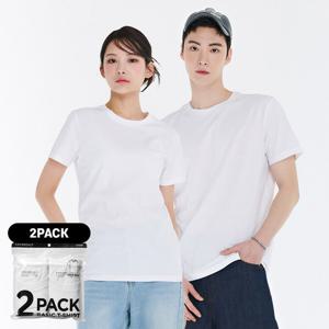 공용 2PACK 반팔 티셔츠-CDZU8288A01