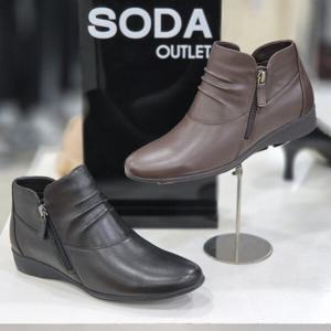 [소다][소다]여성 앵클 부츠 FLB316_DG