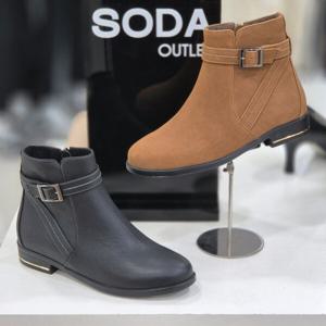[소다][소다]여성 데일리 앵클 부츠 FLB312_DG