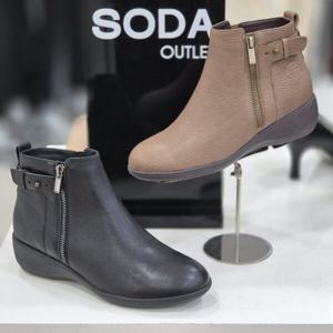 [소다][소다] 여성 데일리 경량 앵클 부츠 FLB317_DG
