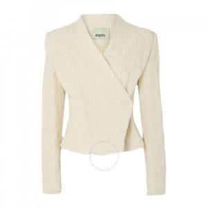 이자벨 마랑 여성용 에크루 로야나 코웬스 자켓 24AVE0389FA-B3E04I-ECRU