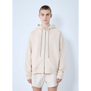 릭오웬스 코튼 저지 릴렉스 집업 후드 RU01E5241 JT 21