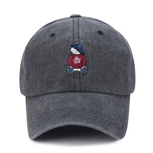 [지프]남여공용 곰자수 워싱 볼캡 (JQ1GCU105)