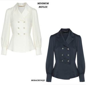 [미니멈]MD 카라넥 더블 페플럼 블라우스 MD MMXBAWB3100_CJ