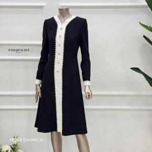 [미니멈]MD 라인 배색 플레어 원피스 MD MMYDGWO9900_CJ