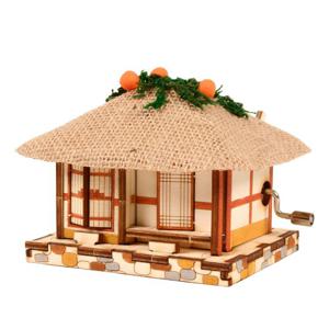 DIY 나무 모형 조립 키트 오르골 초가집 YM862-11