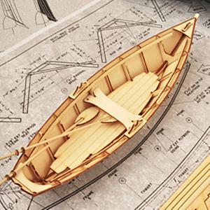 DIY 나무 모형 조립 키트 목제보트 도리 Dory YM-022