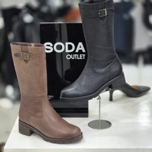 [소다][소다]여성 하프 부츠 FLH304_DG
