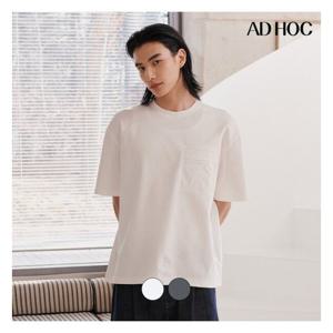 [애드호크]남성 분또 우븐 포켓 반팔 라운드 티셔츠(HB4ST35)
