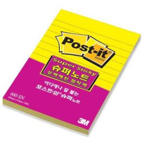 3M 포스트잇 강한 점착용 660 SSN 그리움노랑 5개 포스트잇 포스트잇 인덱스 플래그 점착메모지 접착메모지