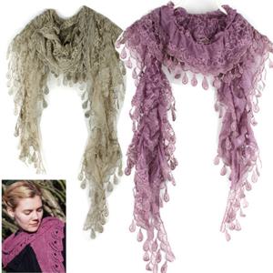 사계절_Jacquard 레이스꽃잎 롱스카프(1SC186)