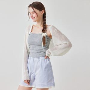 FOCUS  셔링 포인트 캡 나시 티셔츠 PBBF5M1TS6721