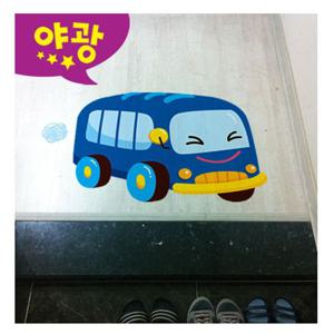 벽바닥 파랑버스 FDT-2254A 꾸밈스티커 꾸미기 꾸미기스티커 발바닥스티커 발바닥꾸밈스티커 데코스티커 어