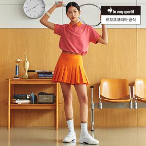 [르꼬끄공식] 여성 트리코트 플리츠 스커트(레깅스내장) (QQ222TSK51)