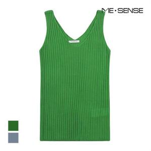 [미센스]MARIO골지 브이넥 민소매 니트_MB36KNS608Z