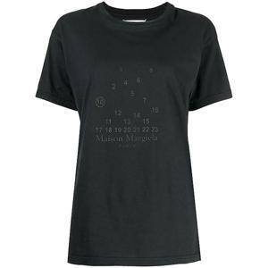 메종 마르지엘라 넘버링 로고 여성 반팔티 S51GC0522 블랙