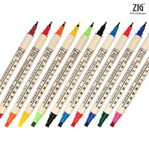 지그 캘리그라피 3400 트윈마카 낱색/총48색상